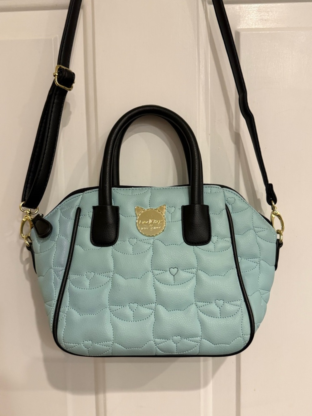 Betsey Johnson LUV Betsy 💕 Quilted Cat Satchel | Crossbody Bag - Picture 3 of 10